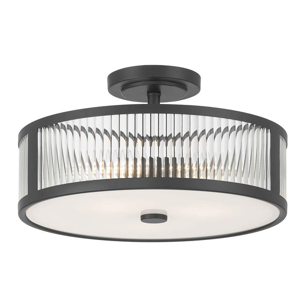 Ardezia 3 Light Semi Flush Mount 8.75 Inch X 15.75 Inch Wide by Millennium - 23303
