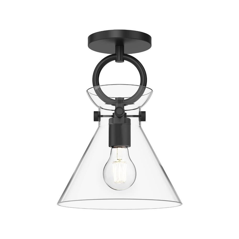 Emerson 1 Light 8.75 Inch Wide Semi Flush Mount by Alora - SF412509