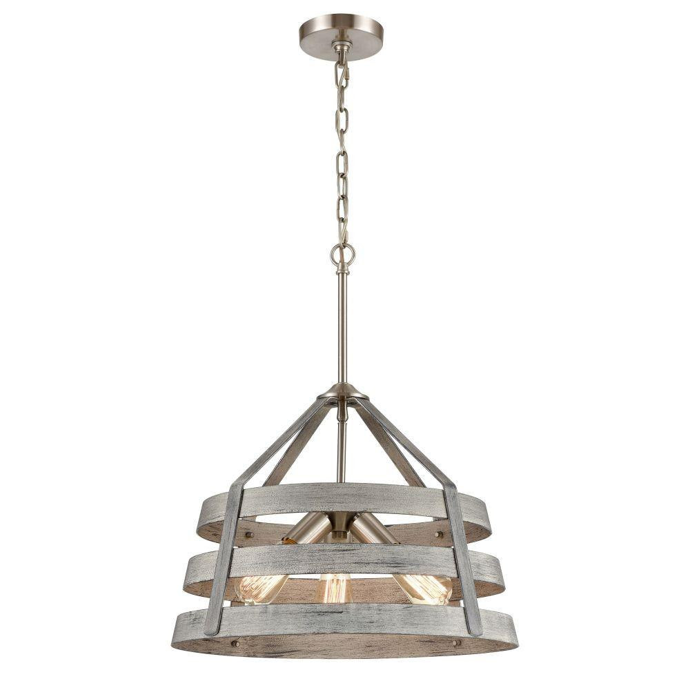 Brigantine 3 Light Chandelier 15 Inch Tall and 18 Inch Wide by Atlas - CL11093