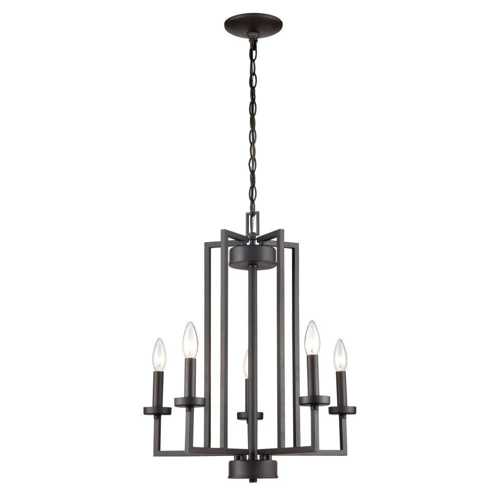 West End 5 Light Chandelier 22 Inch Tall and 20 Inch Wide by Atlas - CL11391
