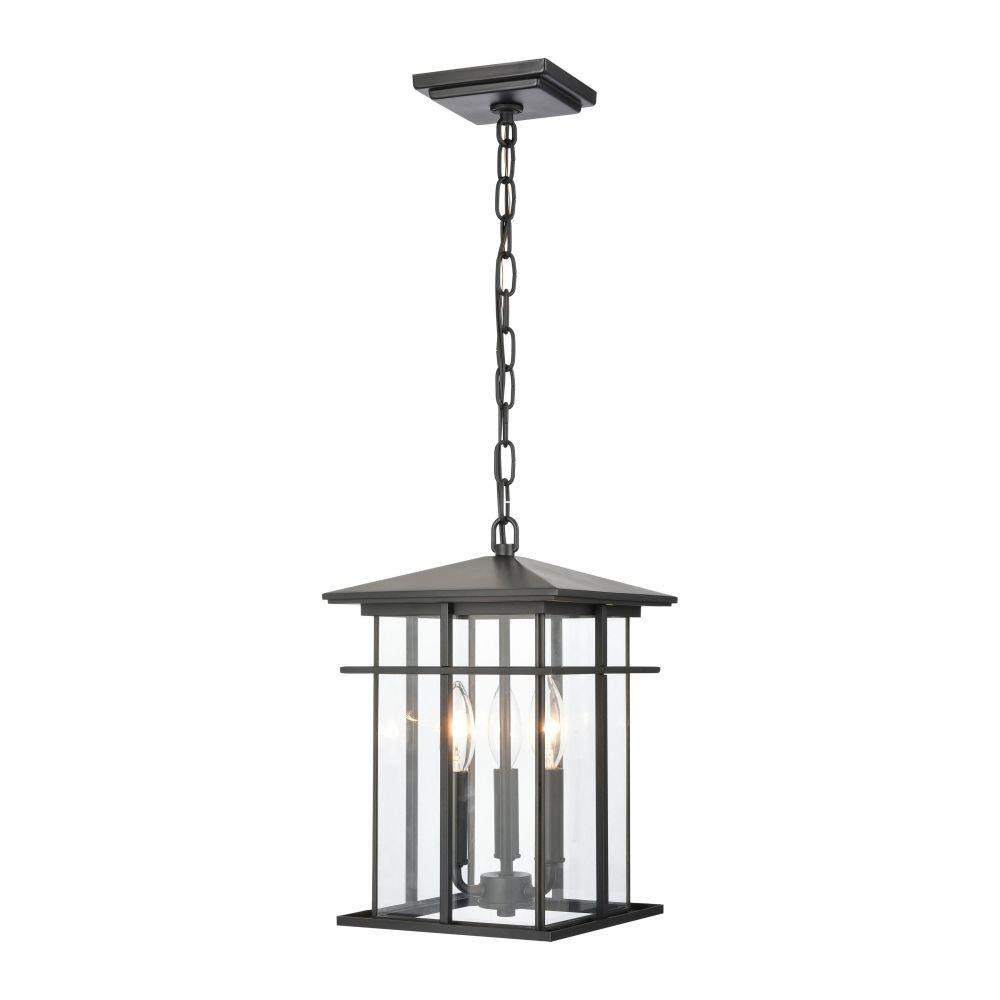 Oak Park 3 Light Outdoor Pendant 14 Inch Tall and 9 Inch Wide by Atlas - OL11041