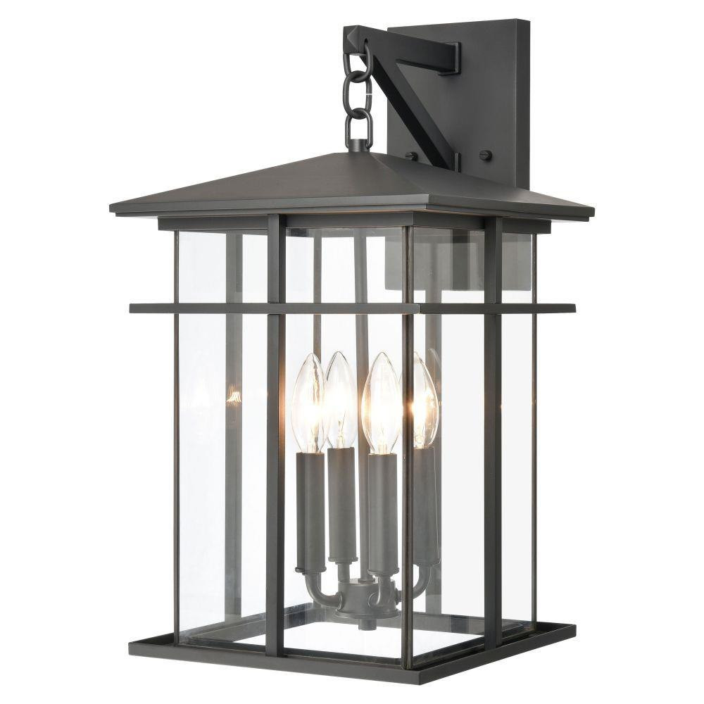 Oak Park 4 Light Outdoor Wall Mount 20 Inch Tall and 11 Inch Wide by Atlas - OL11192