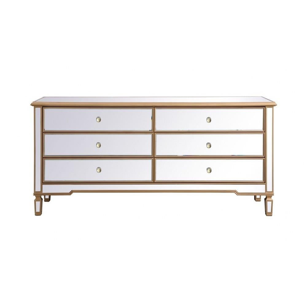 Back Aston View Mirrored Chest 34 Inch Tall by Bailey Street Home - 779-BEL-1301971