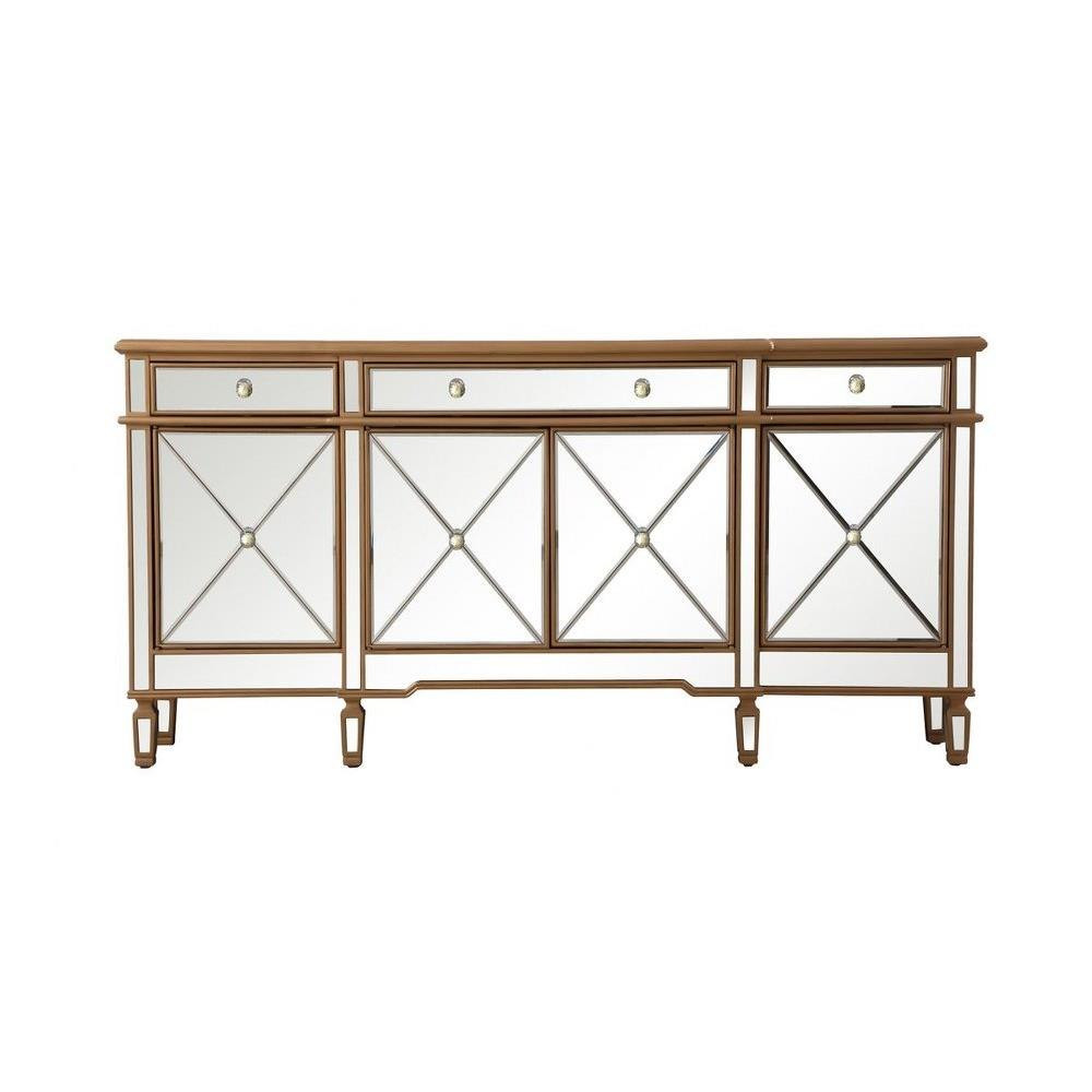 Back Aston View Mirrored Credenza 36 Inch Tall by Bailey Street Home - 779-BEL-1301970