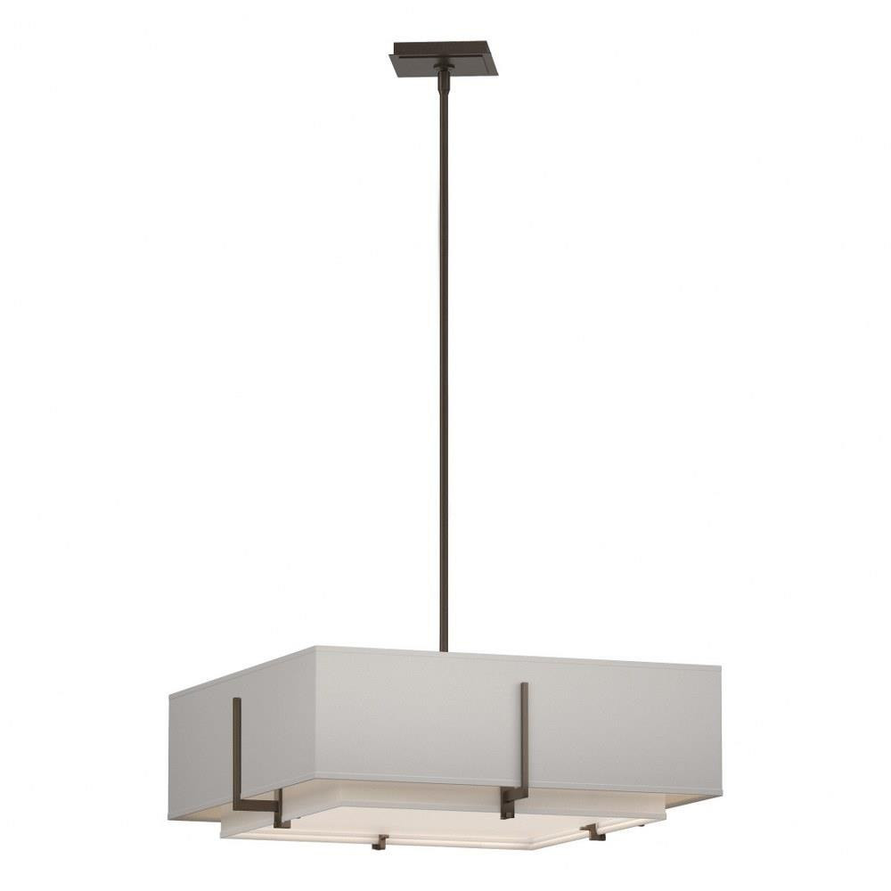 Tinwell Close 4 Light Square Double Shade Large Pendant by BSH - 91-BEL-1291344