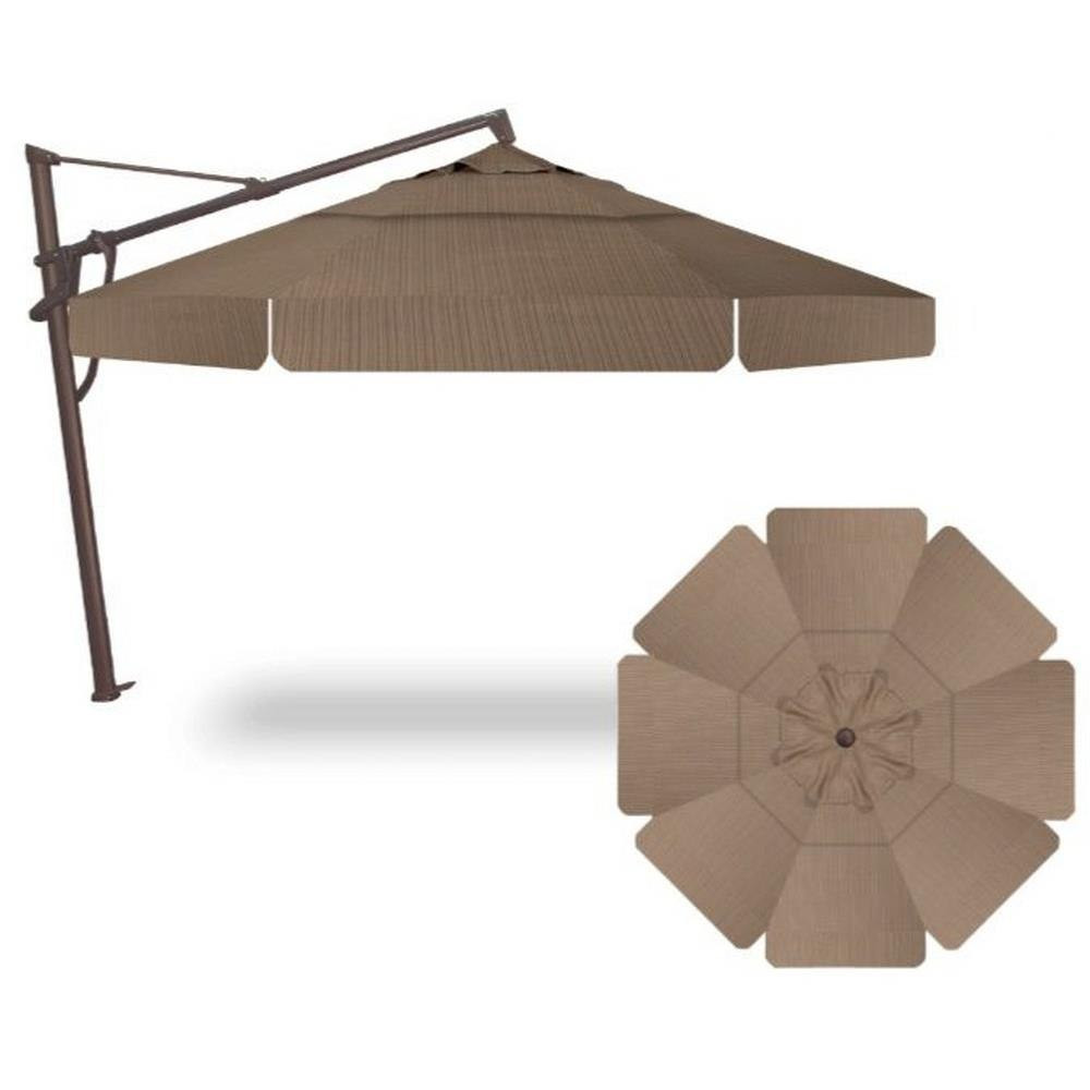 Starlux 13 Foot Manual Octagon Cantilever Umbrella by Treasure Garden - AKZP13LX