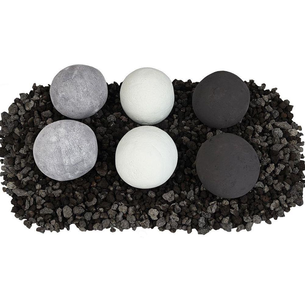 8 Piece 4 Inch Cannon Ball Set by Athena Fire Tables - CB4-8