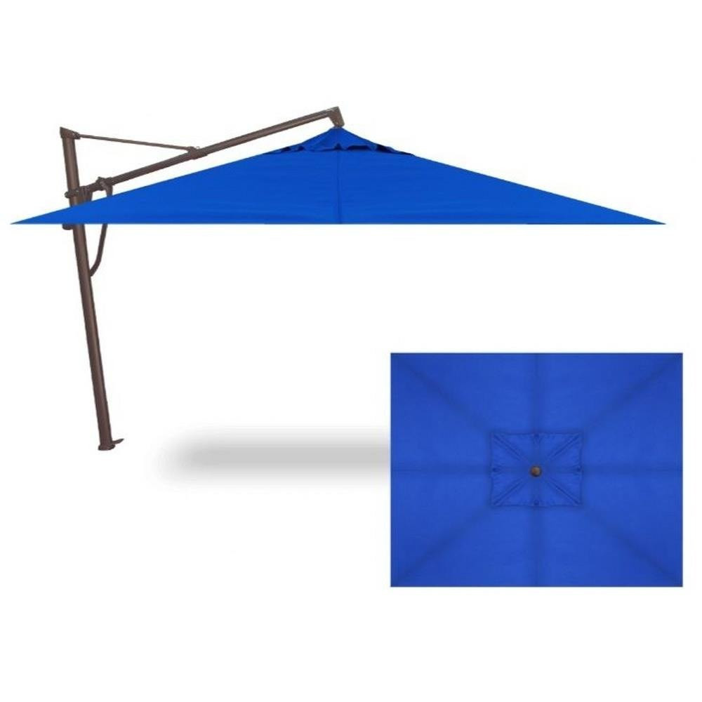 10x13 Foot Aluminum Manual Rectangle Cantilever Umbrella by Treasure Garden - AKZPRT