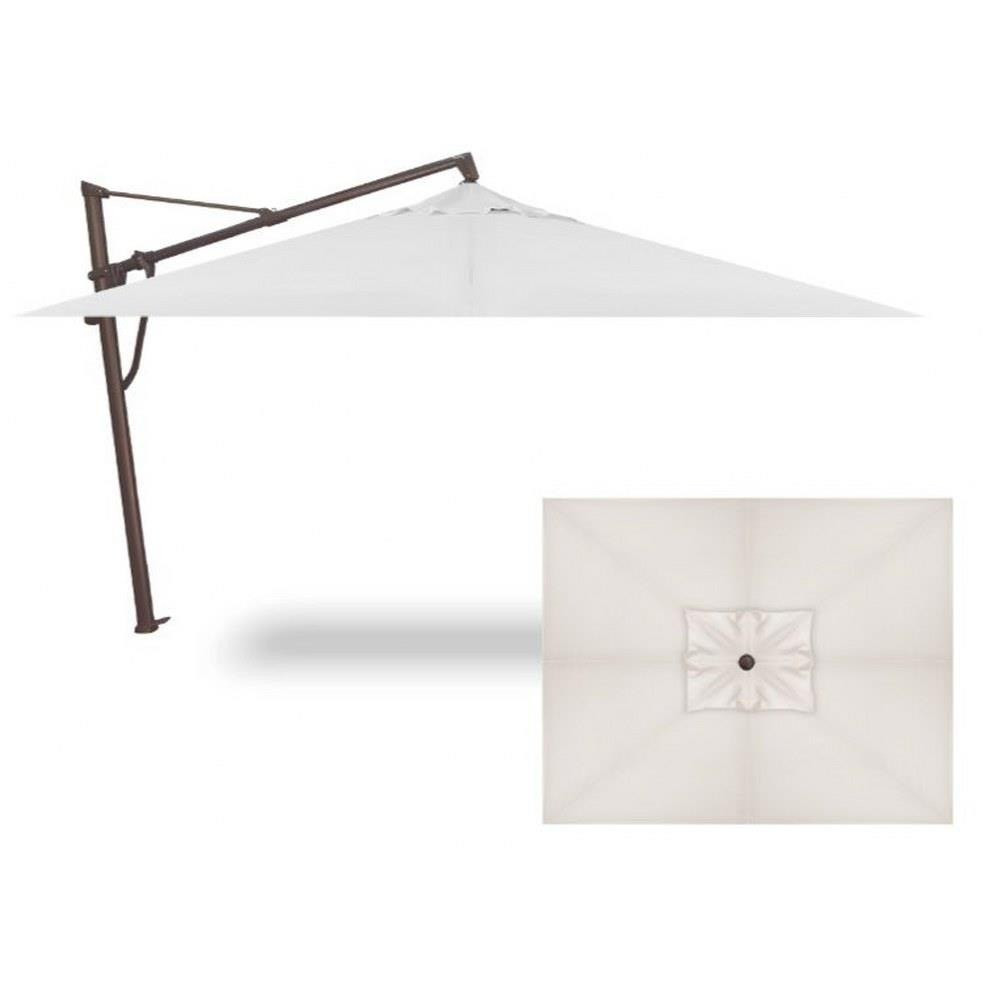 10x13 Foot Aluminum Manual Rectangle Cantilever Umbrella by Treasure Garden - AKZPRT