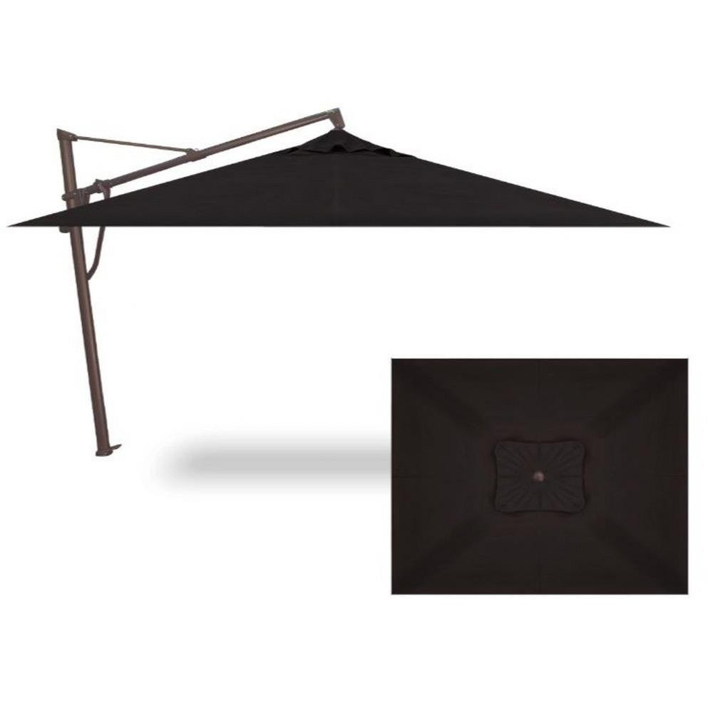 10x13 Foot Aluminum Manual Rectangle Cantilever Umbrella by Treasure Garden - AKZPRT