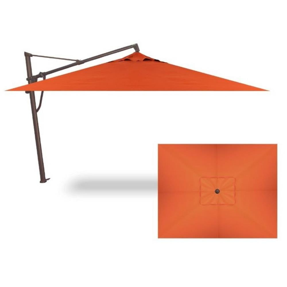 10x13 Foot Aluminum Manual Rectangle Cantilever Umbrella by Treasure Garden - AKZPRT