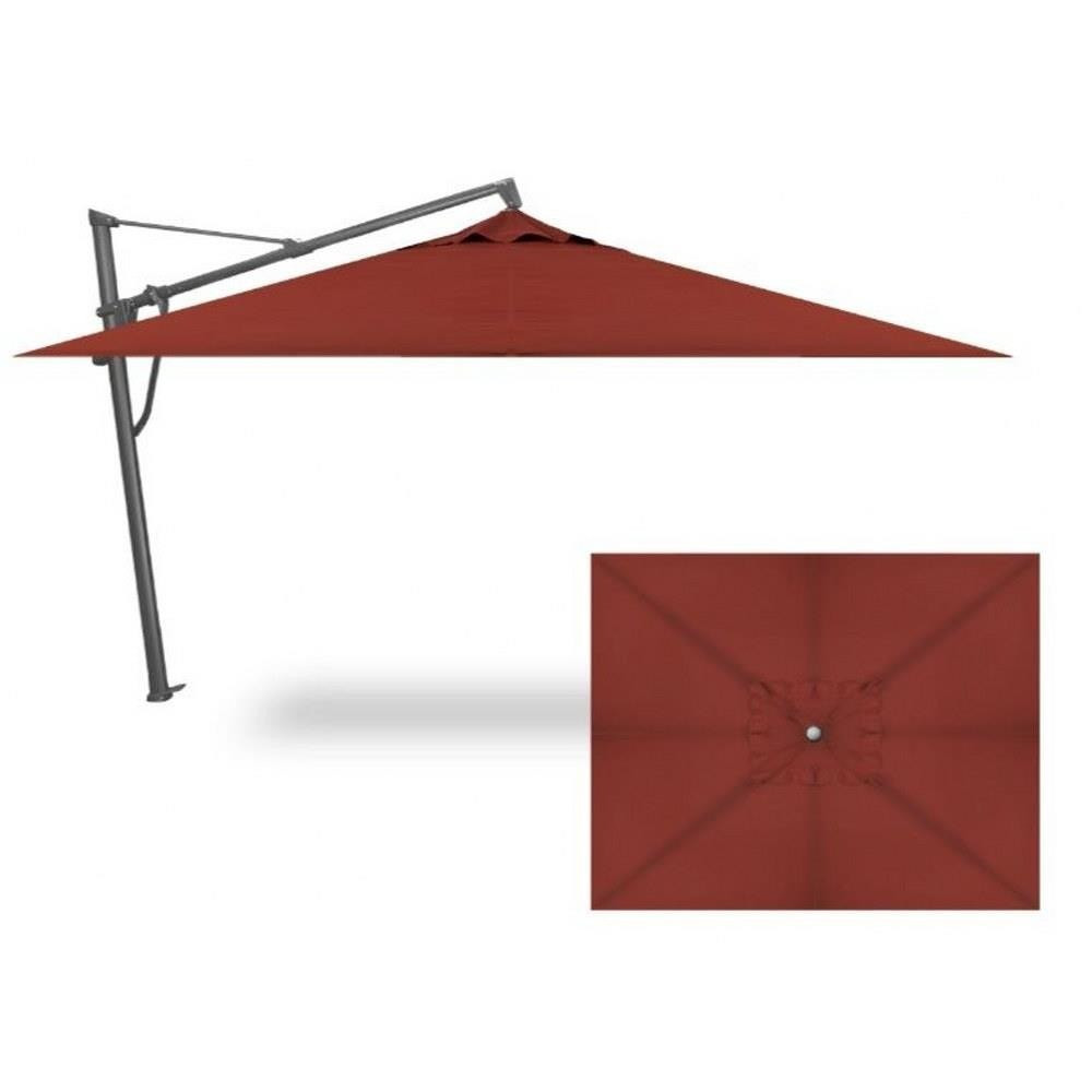 10x13 Foot Aluminum Manual Rectangle Cantilever Umbrella by Treasure Garden - AKZPRT