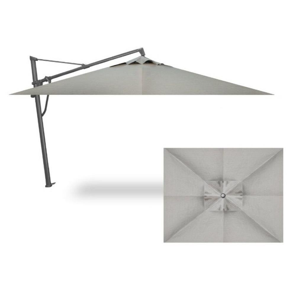 10x13 Foot Aluminum Manual Rectangle Cantilever Umbrella by Treasure Garden - AKZPRT