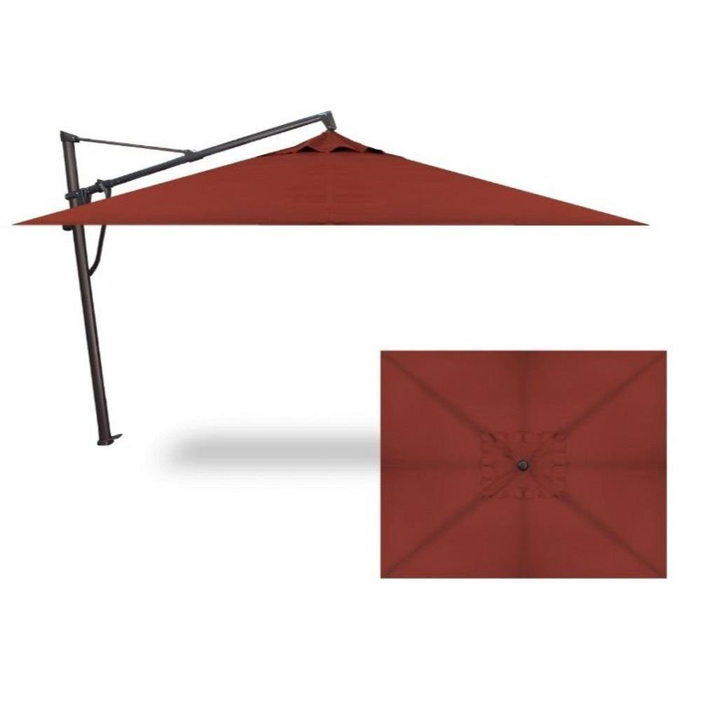 10x13 Foot Aluminum Manual Rectangle Cantilever Umbrella by Treasure Garden - AKZPRT