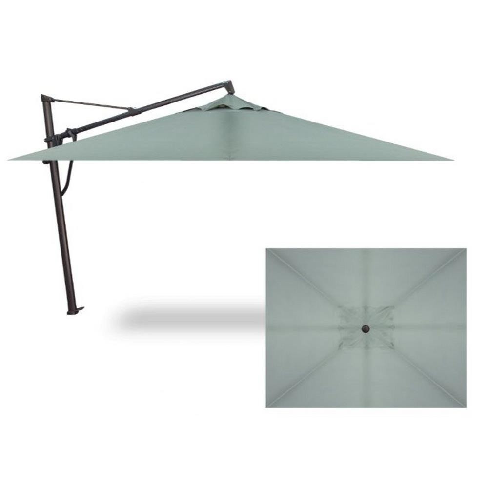 10x13 Foot Aluminum Manual Rectangle Cantilever Umbrella by Treasure Garden - AKZPRT