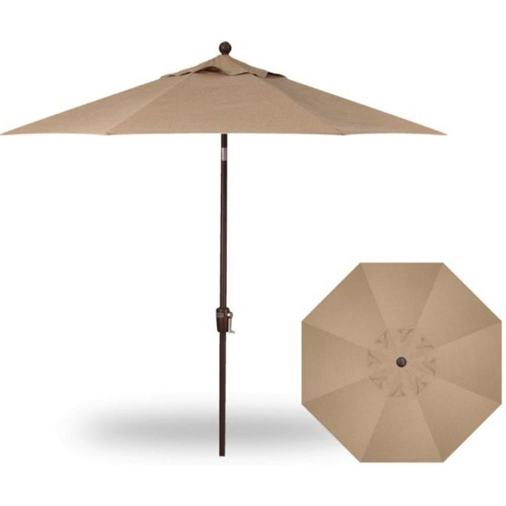 9 Foot Single Vent Push Button Round Market Umbrella by Treasure Garden - UM920-SWV