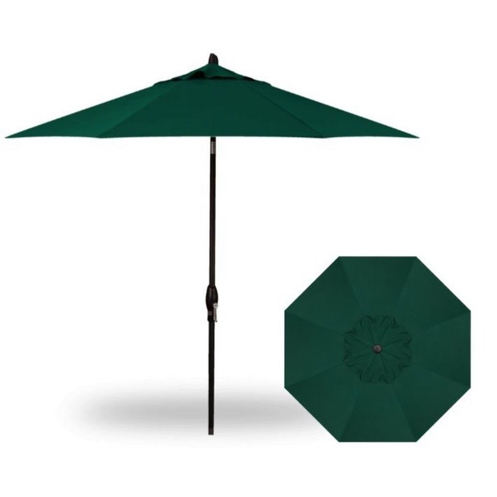 9 Foot Single Vent Crank Lift Round Market Umbrella by Treasure Garden - UM810-SWV