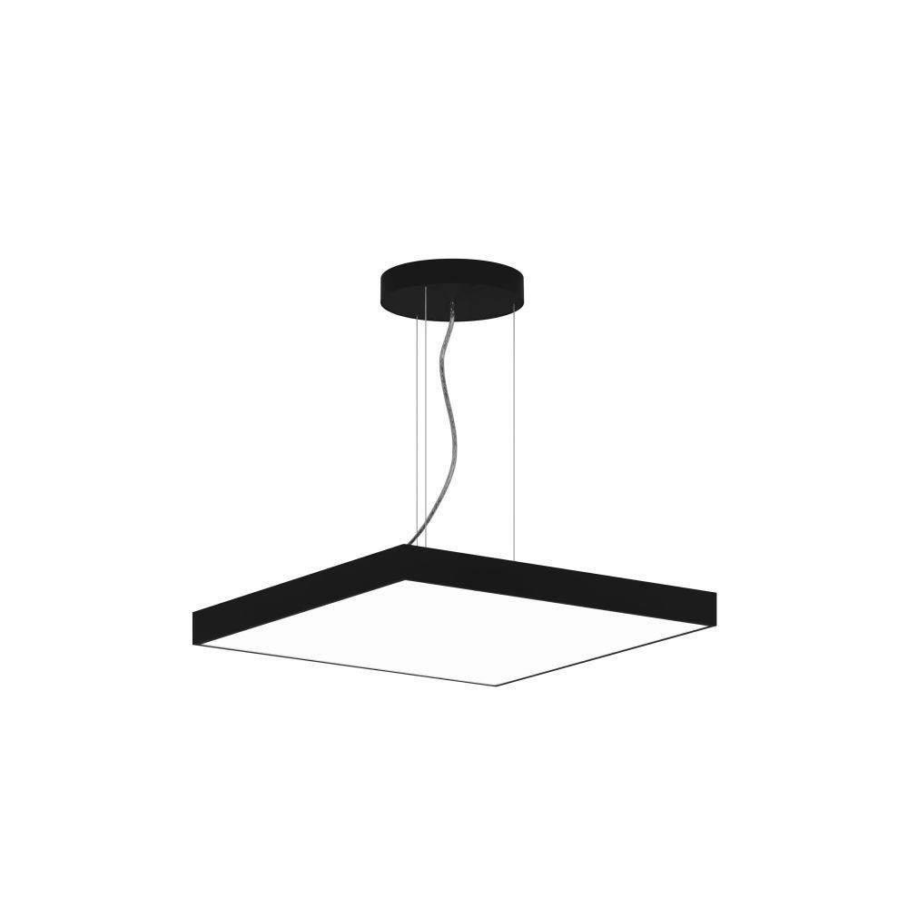 Jazz 26W 1 LED Square Pendant 3.1 Inch Tall and 24 Inch Wide by Bruck - JAZZ-P-SQ-24-D-500
