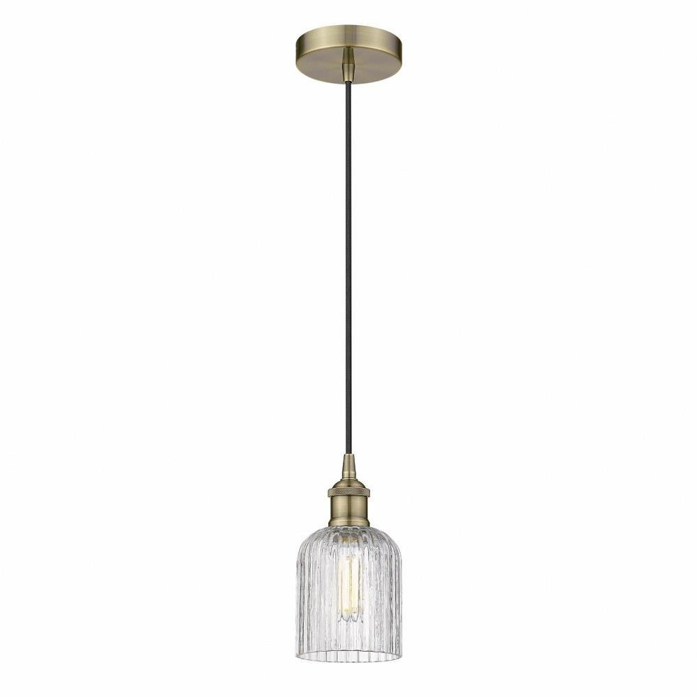 Bridal Veil 1 Light Brass Mini Pendant by Innovations - 616-1P-G559-5