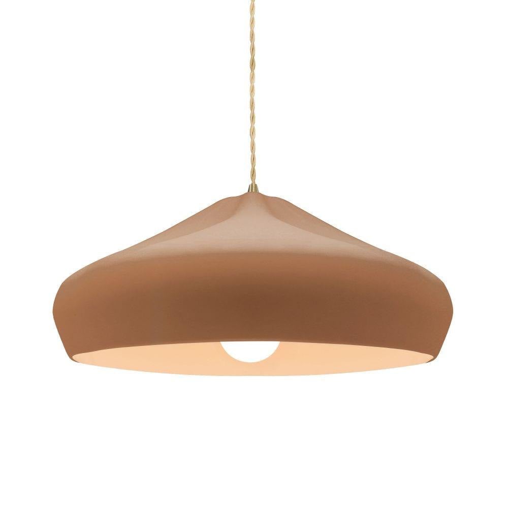 Radiance Crease 1 Light Pendant 6.5 X 15.25 Inch Wide by Justice Design - CER-6595-TWST