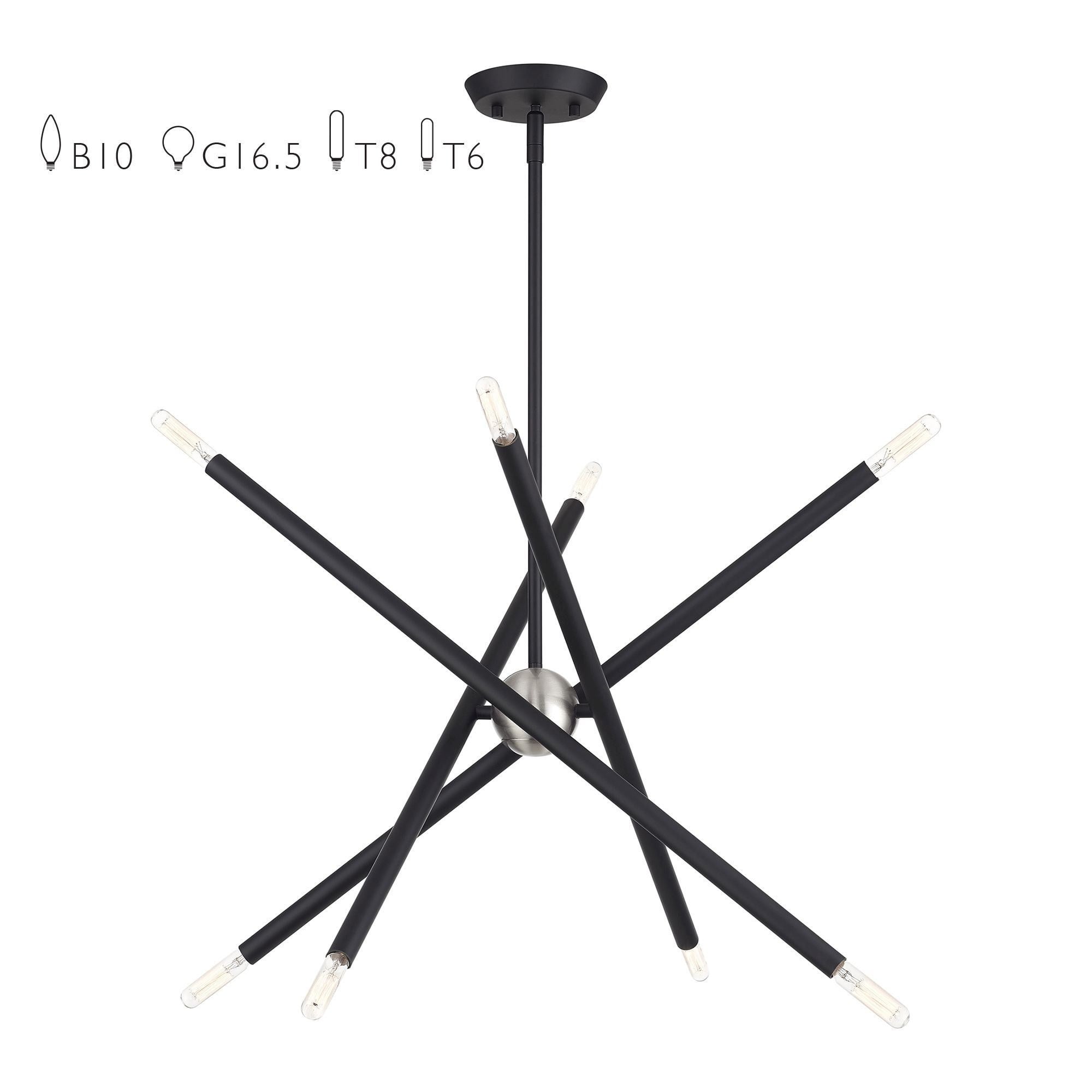 Soho 8 Light Medium Chandelier by Livex - 47005