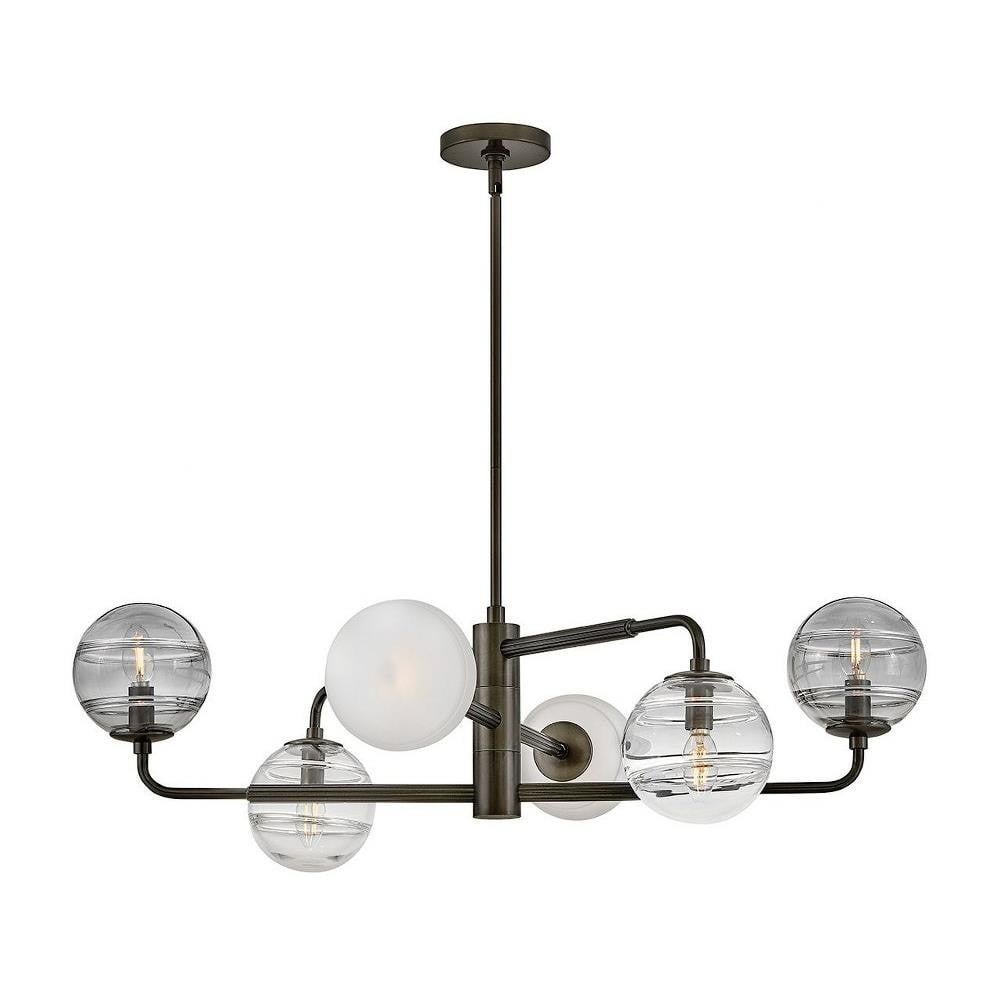 Oberon 6 Light Oversized Chandelier by Fredrick Ramond - FR30506