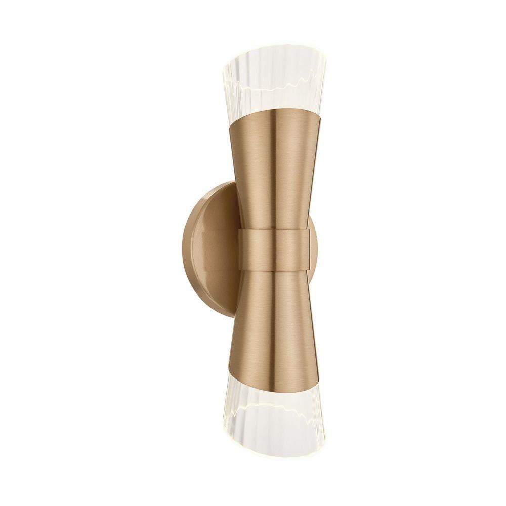 Fusion Lugano 9W 1 LED up/Down Wall Sconce 13 Inch Tall by Justice Design - FSN-8002