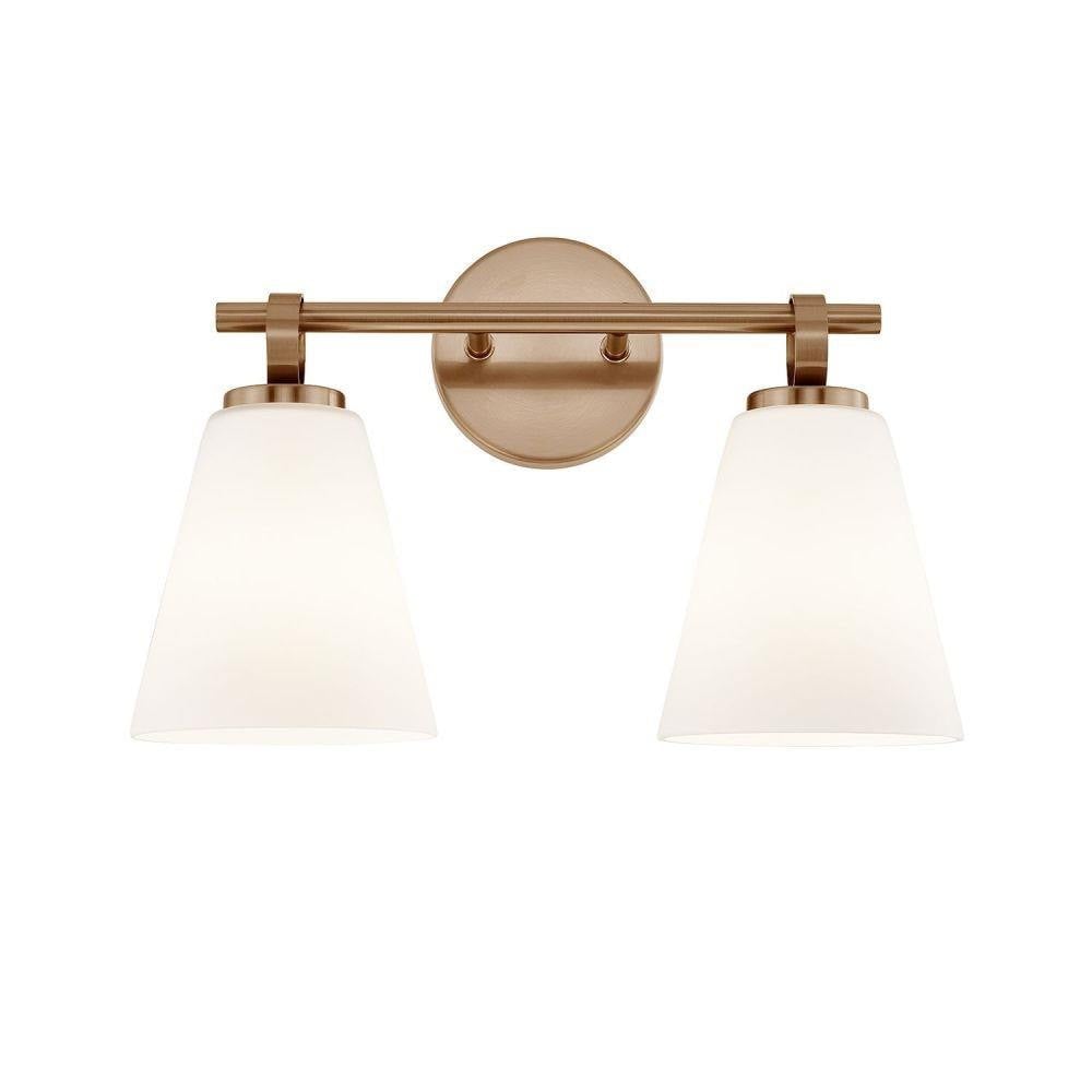 Fusion Bolzano 2 Light Bath Vanity 10.5 X 16 Inch Wide by Justice Design - FSN-8342
