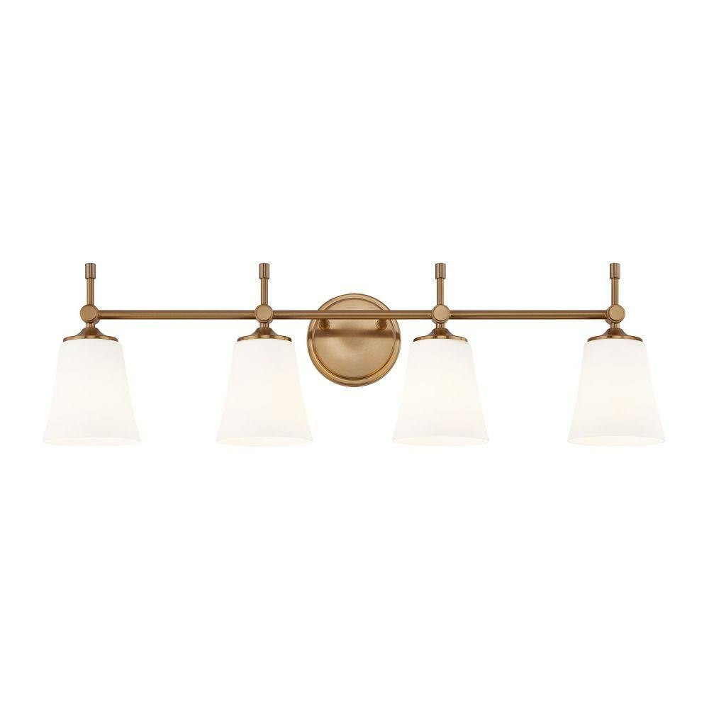 Fusion Tulsi 4 Light Bath Vanity 9.25 X 32.5 Inch Wide by Justice Design - FSN-8314
