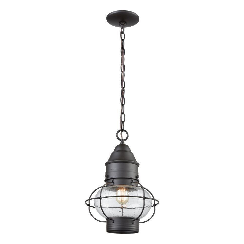 Onion 1 Light Outdoor Pendant 14 Inch Tall and 10 Inch Wide by Atlas - OL11362