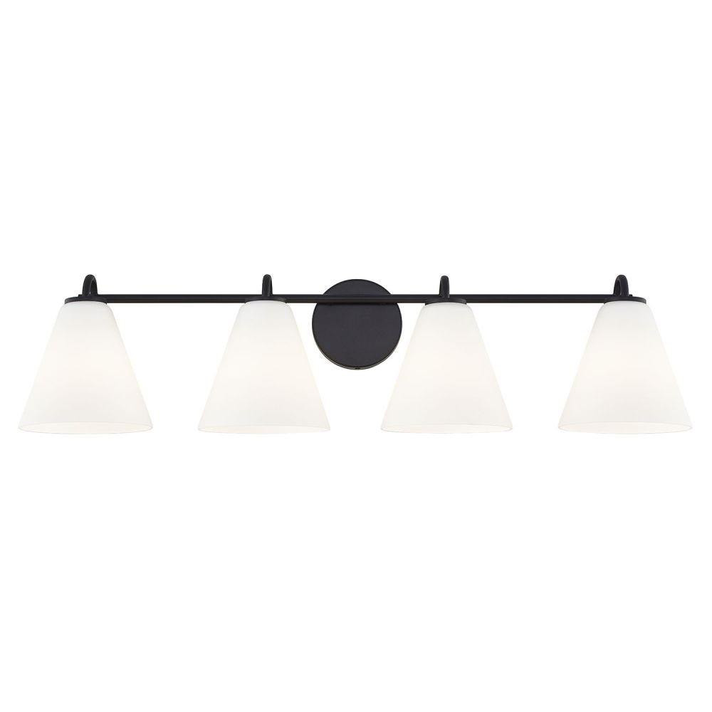 Fusion Pavia 4 Light Bath Vanity 33.75 Inch Wide by Justice Design - FSN-8364