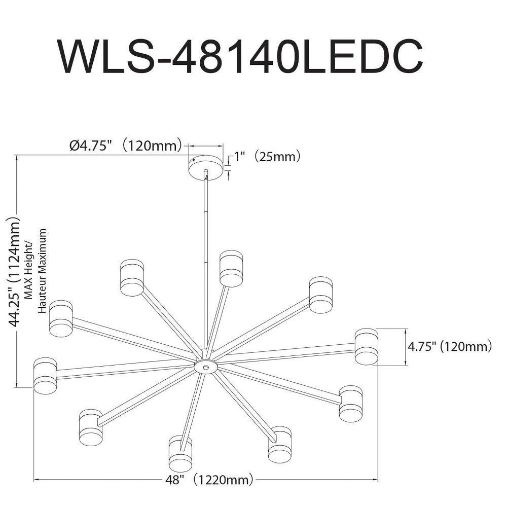 WLS-48140LEDC-AGB | dimension
