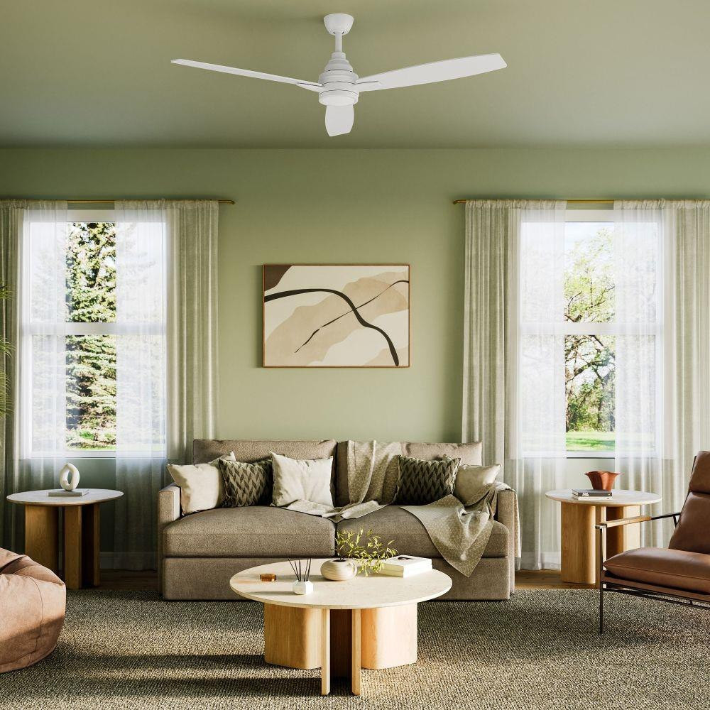 Evans Lombe Close 3 Blade Ceiling Fan with Light Kit 60 Inch Wide by ...