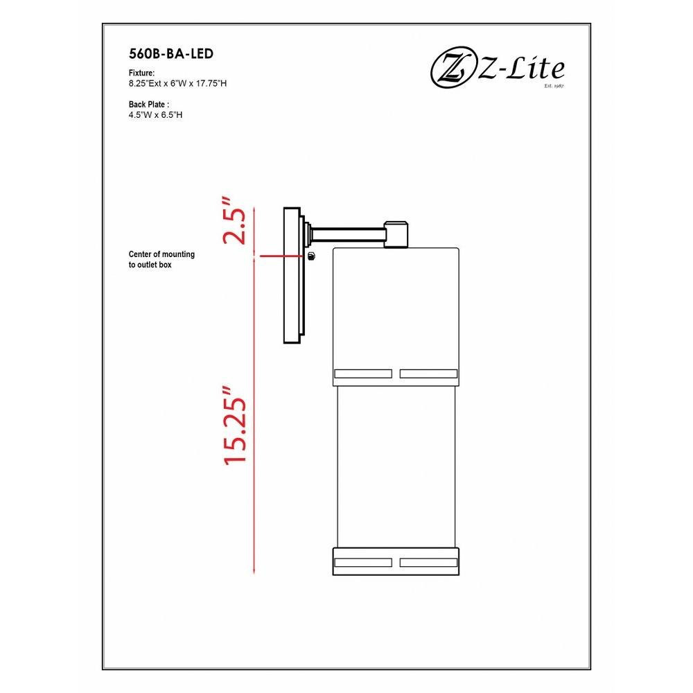 560B-BK-LED | dimension