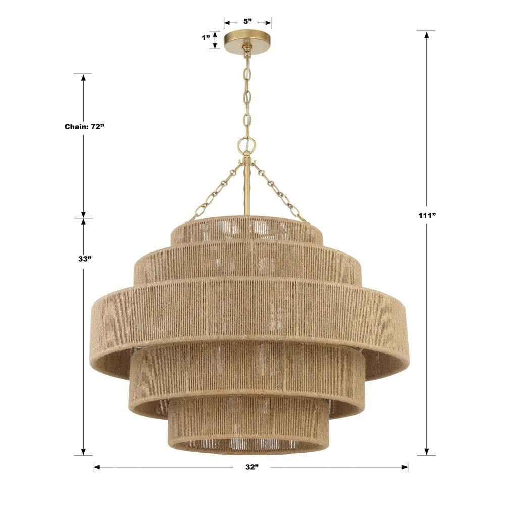 Shyla 20 Light Large Chandelier by Crystorama - SHY-10909-SG