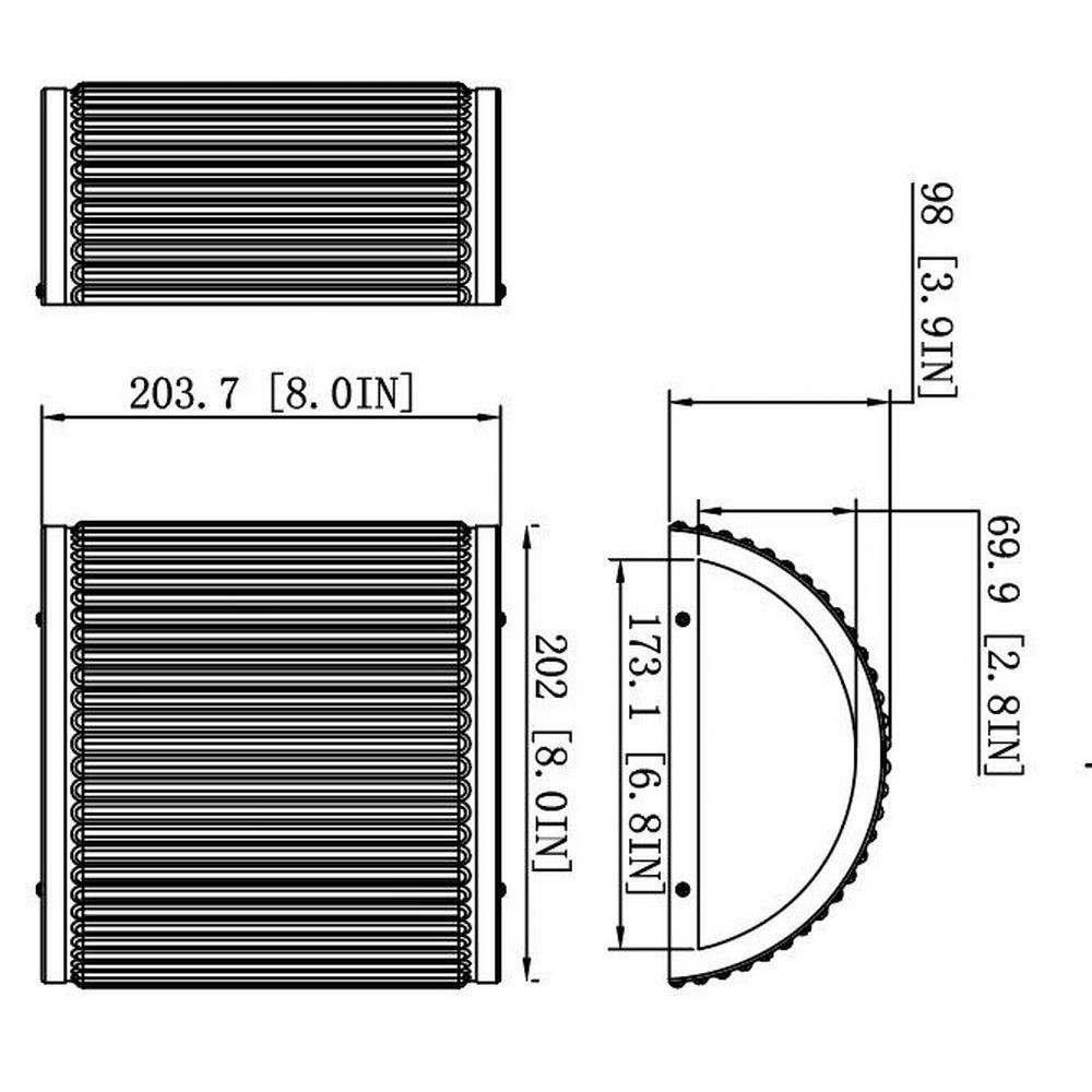 1013S-MB-LED | dimension