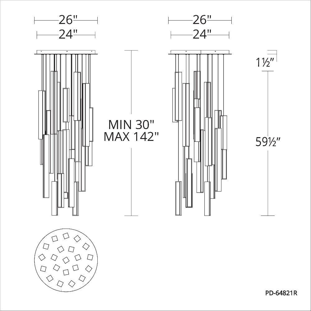 PD-64821R-BK/AB-BK | dimension