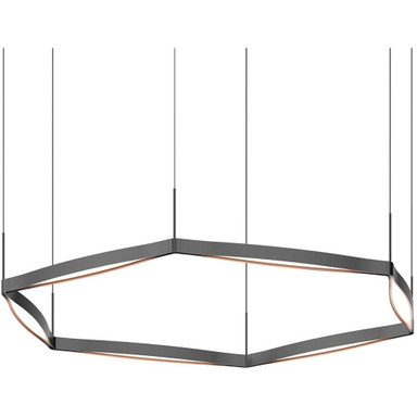 Pibu Path 72W 6 LED Pendant 7.5 Inch Tall and 54 Inch Wide - 181-BEL-1395762