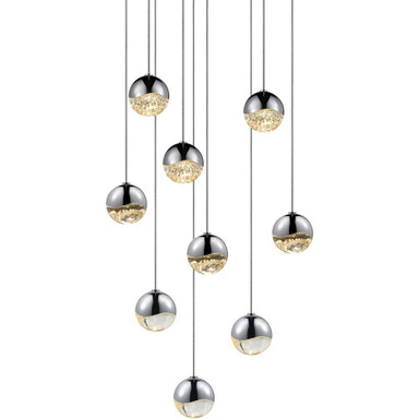 Jeasat Circle 9 LED Small Pendant 2.5 Inch Tall and 12.5 Inch Wide - 181-BEL-492897