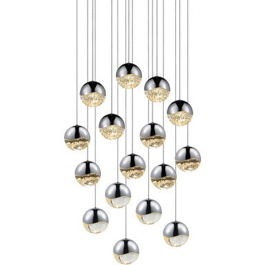 Jeasat Circle 16 LED Large Pendant 3.75 Inch Tall and 23.75 Inch Wide - 181-BEL-492878