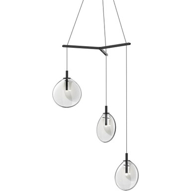 Doitn Court 3 LED Small Pendant 12 Inch Tall and 30 Inch Wide - 181-BEL-1395790