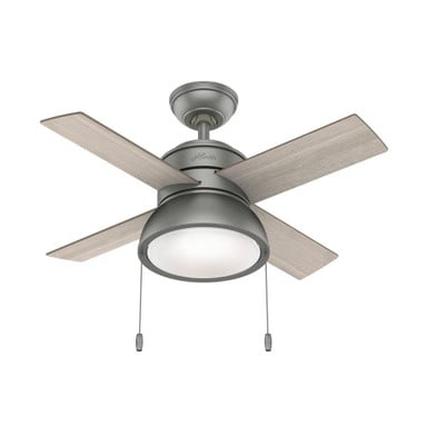 Loki 36 Inch Ceiling Fan with LED Light Kit and Pull Chain by Hunter Fans - 1000761
