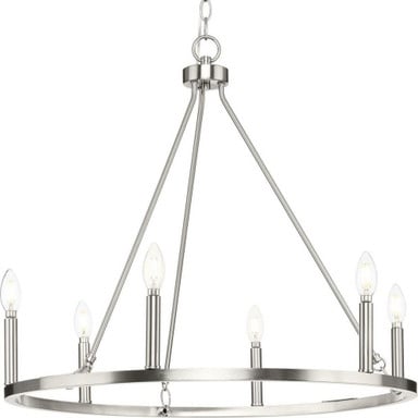 Gilliam 6 Light Large Chandelier by Progress - P400313