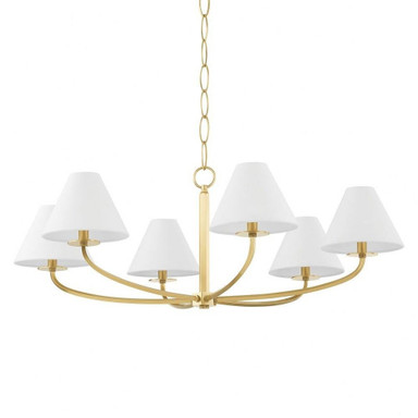 Stacey 6 Light Oversized Chandelier by Hudson Valley - BKO901