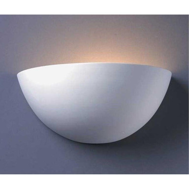 Ambiance 1 Light Large Quarter Sphere Outdoor Wall Mount by Justice Design - CER-1355W