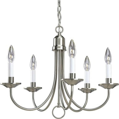 Trinity 5 Light Medium Chandelier by Progress P4008