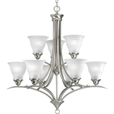 Trinity 9 Light Large Chandelier by Progress - P4329