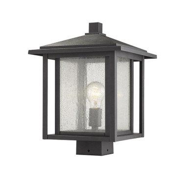 Aspen 1 Light Outdoor Post Mount Lantern 11 x 15 Inches by Z-Lite - 554PHBA
