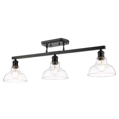 Carver 3 Light 35.5 Inch Wide Semi Flush Mount by Golden - 0305-3SF