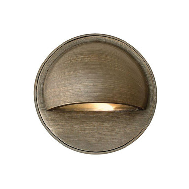 Hardy Island Round Eyebrow Low Voltage 1 Light Deck/Step Lamp by Hinkley  - 16801